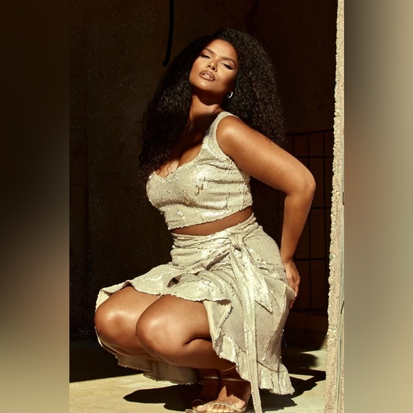 Gold Sequin Skirt Only - Picture 6 of 6